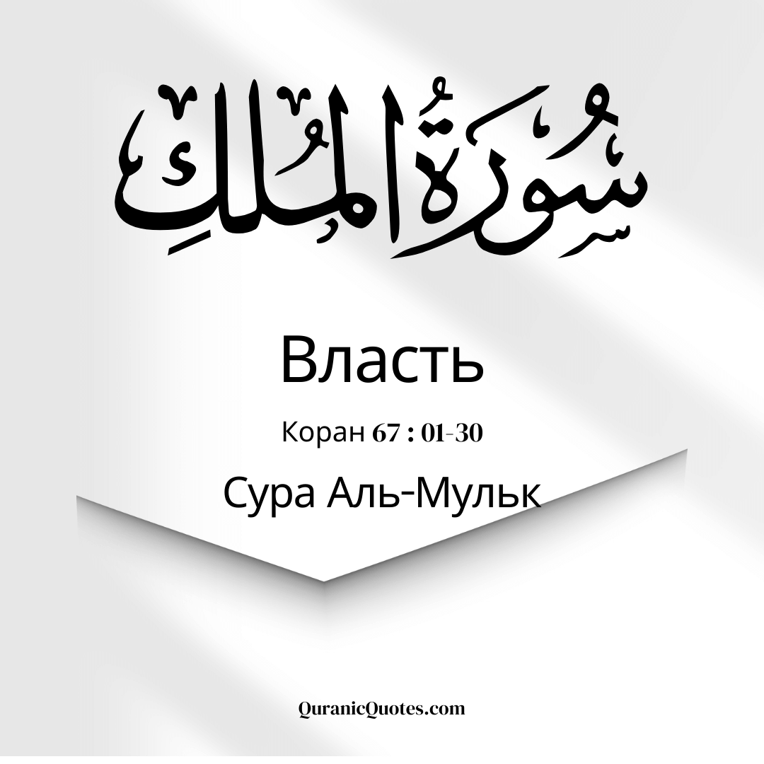 Сура Аль-Мульк