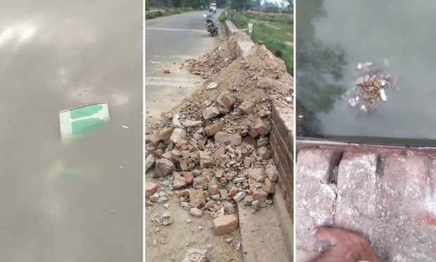 رام سنہی گھاٹ میں مسجد کی تباہی کے بعد لئے گئے ملبے کی تصاویر