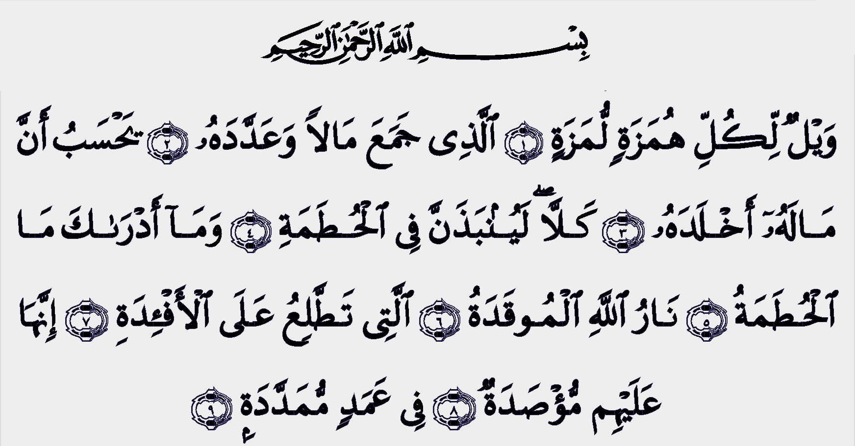 سورة الهمزة: ترجمہ اور تفسیر