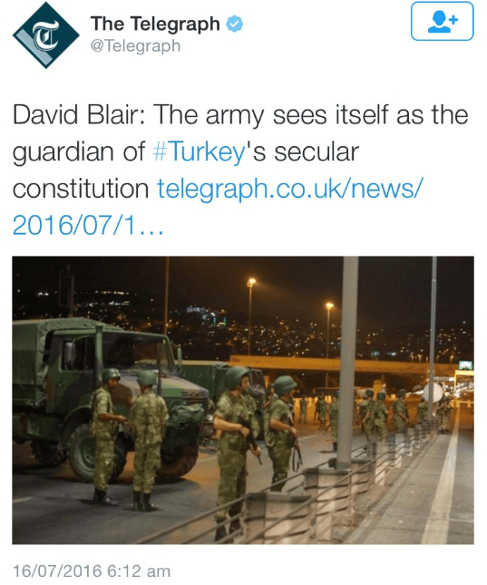 telegraph turkey coup